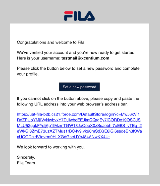 Fila address online